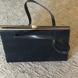 Bagcraft/black purse/12 inches wide